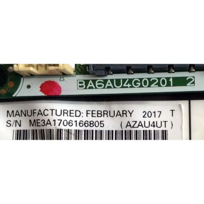 MAIN PARA TV SANYO / NUMERO DE PARTE AZAU4UT / AZAU4MMA-001 / BA6AU4G02012 / BA6AU4G0201 2 / MODELO FW50D36F B ME3 - Imagen 3